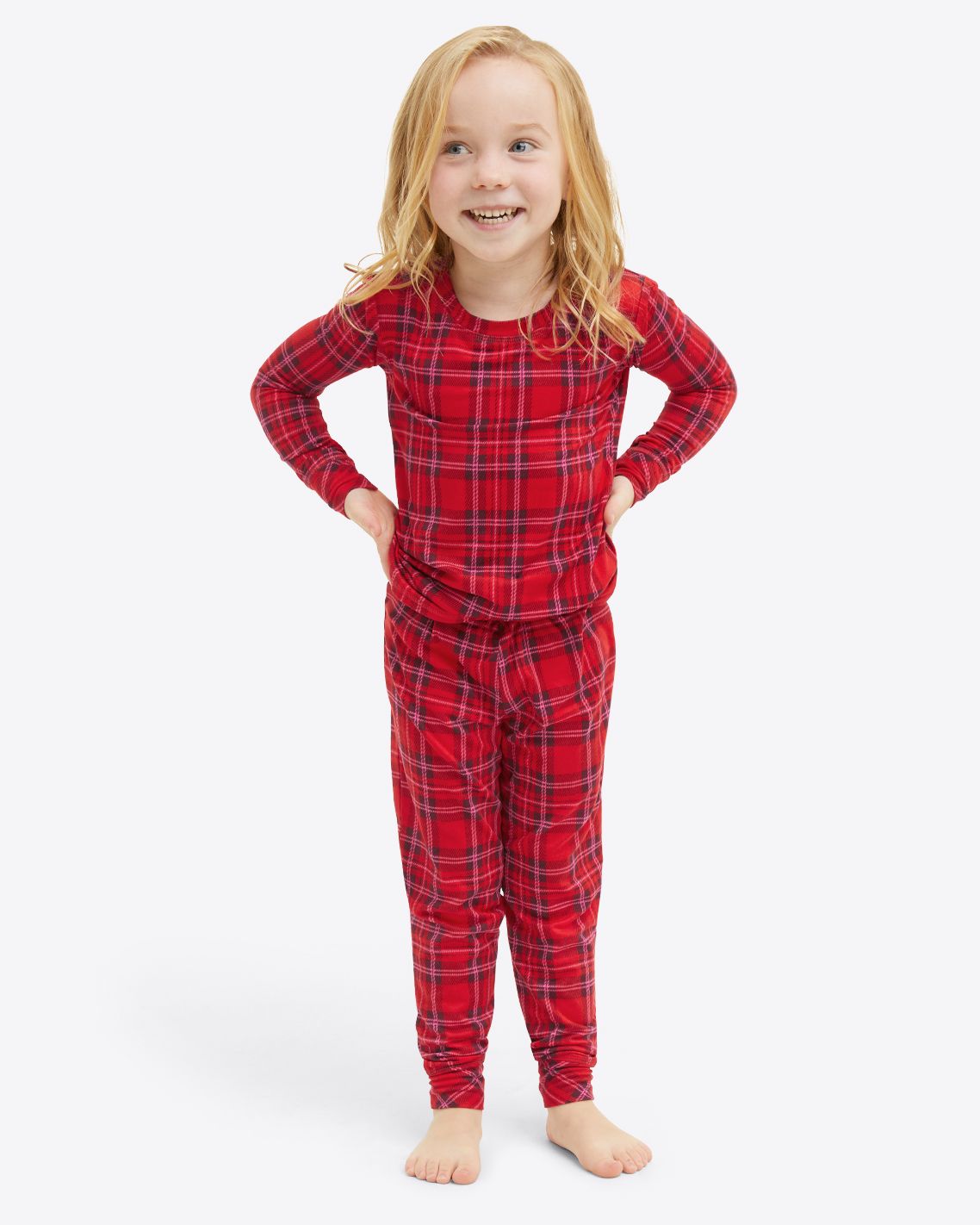 Kid's Hillary Pajama Set in Elle Plaid