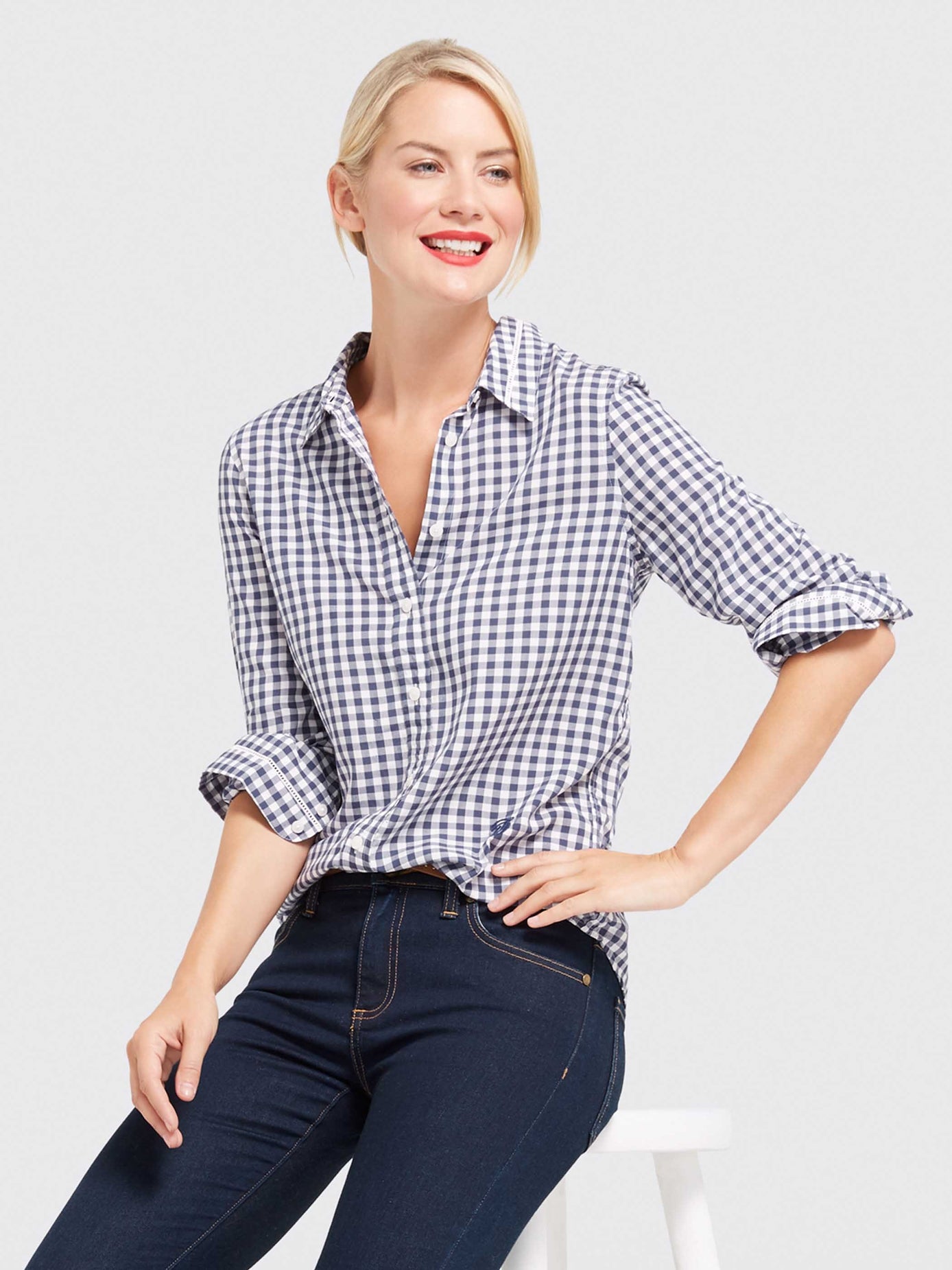 Gingham Classic Button Down